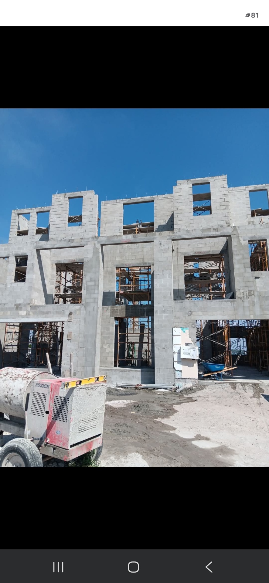 Townhome shells · framed